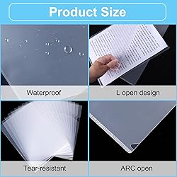 EOOUT Clear Folders, 24pcs Plastic Folders, Project