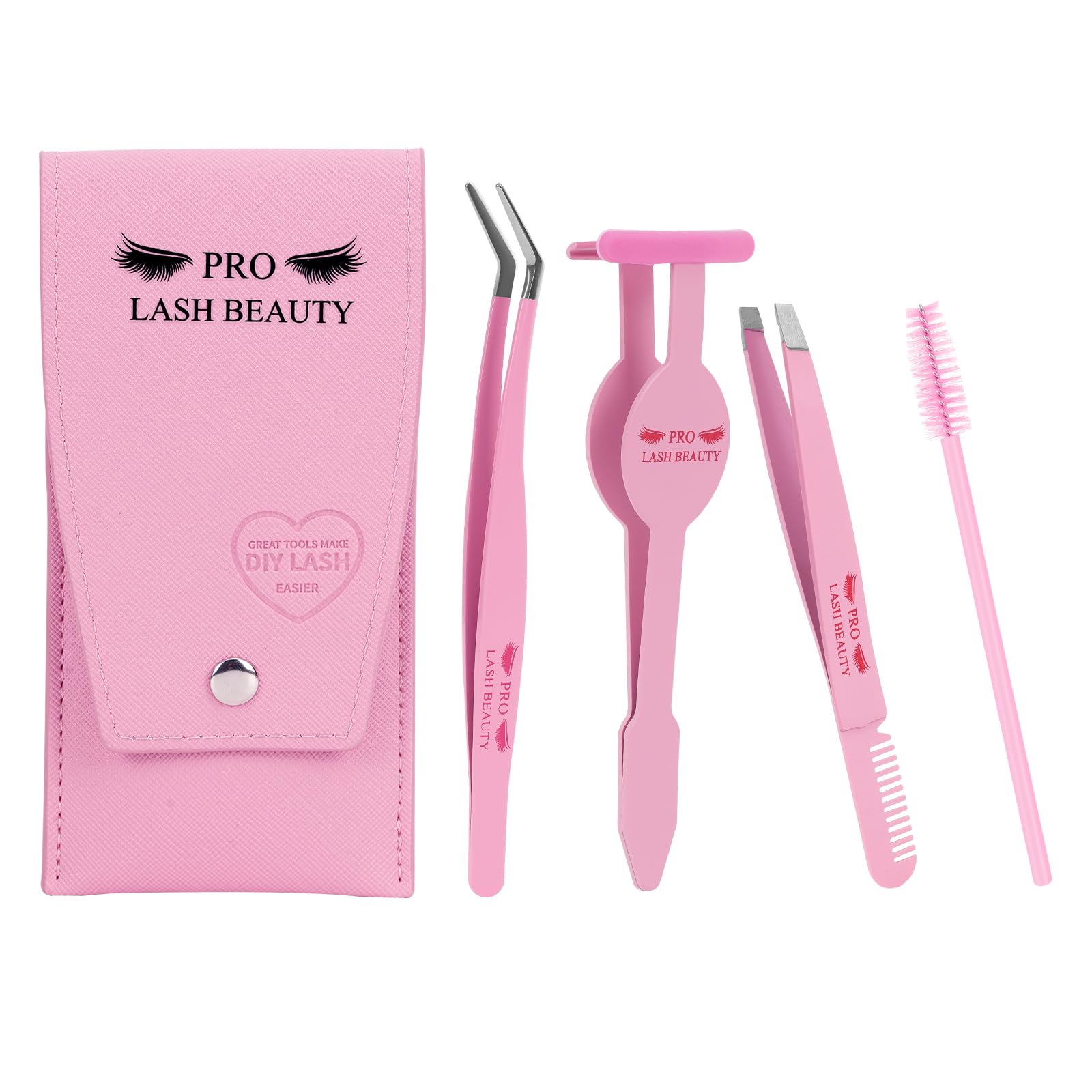 Photo 1 of Lash Applicator Tool DIY Eyelash Extension Tweezers Kit Eyelash Applicator Tool (3 pcs)