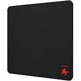 Tempered Glass Mouse Pad, 16.1 x 12.2 in, Smooth Hard Gaming Mousepad | Hard tempered glass pad, ultra-smooth micro-etched surface, speed and precision control, heavy-duty non-slip base.