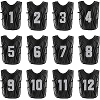 PATIKIL Soccer Training Vest, Team Sports Pinnies Reversible Numbered Soccer Practice Pennies