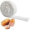 Towfed 16.4ft Meat Netting Roll, Size 16 Ham Sock Elastic Netting, Elastic Smoked Meat Poultry Ham Netting Meat Butcher Twine Net sausage netting for Meat Cooking Smoking, or Drying