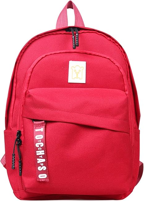 Amazon Co Jp リュック 子供 キッズ バッグ パック キッズリュック リュックサック レッスンバッグ 幼稚園 通園 かわいい おしゃれ ランドセル 男の子 女の子 遠足 プレゼント Color 赤 ホーム キッチン
