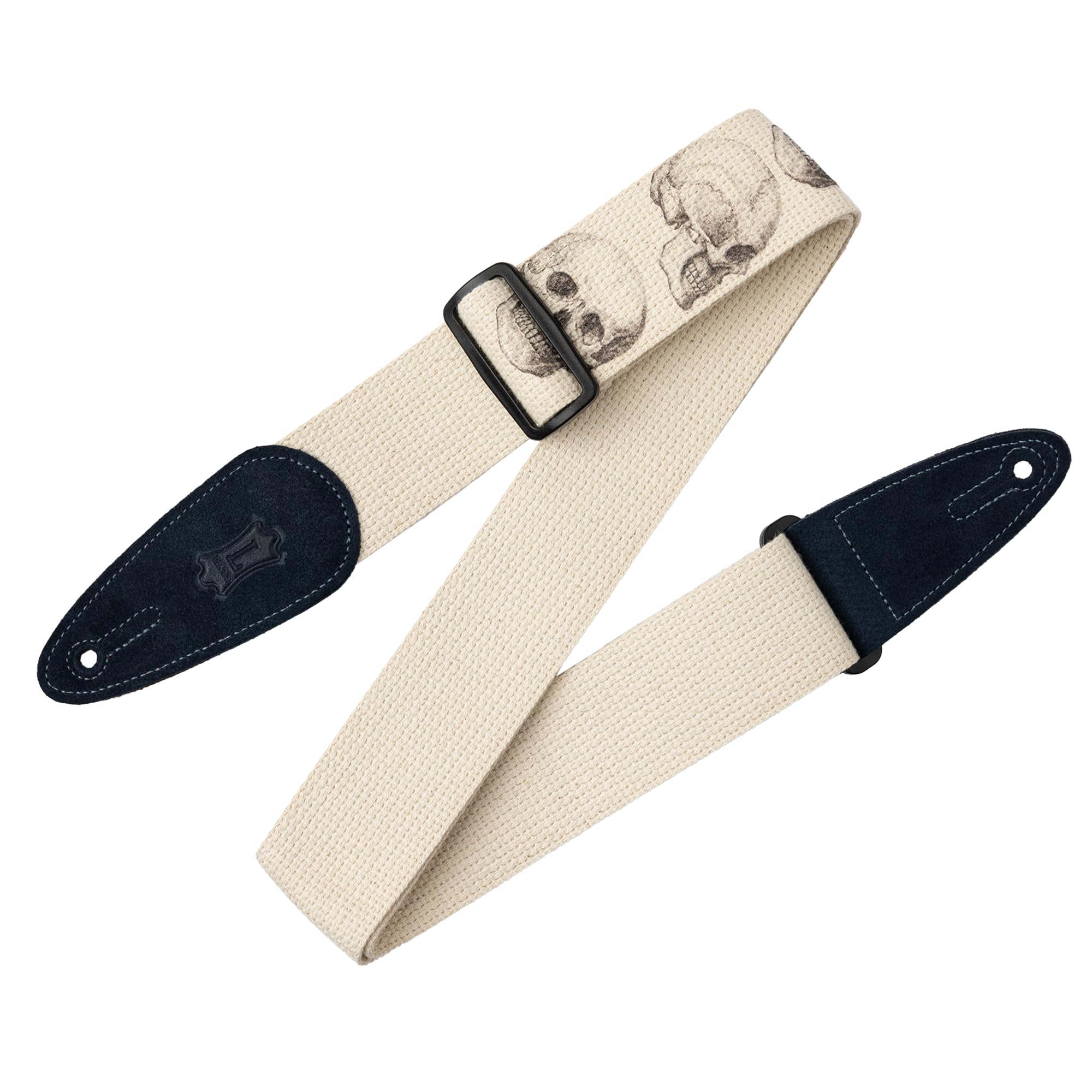 Levy's Leathers MC8LCD-002 Lucid Dream Cotton Strap with Navy Suede Ends, 2-Inch