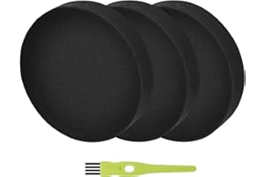 GINESKER 3 Pack Filter for Bissell Powerforce Helix Turbo Rewind Bagless Cleanview 1797 2191 2190 1700 2258 3534 2492 3675 Upright Vacuum, Premotor Foam Filters Replacement Part #1608225