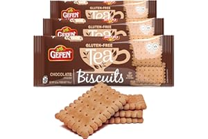 Gefen Gluten Free Chocolate Tea Biscuits 4.2oz (3 Pack) | Social Tea Biscuits | Kosher for Passover