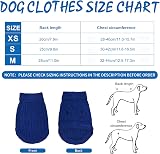 Jodsen Small Dog Jumper Warm Puppy Sweater Knitted Pullover XS Blue view 2