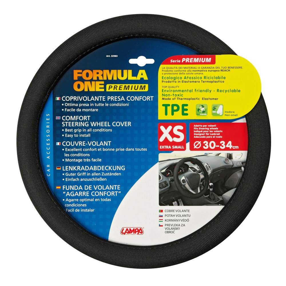 Lampa 32983 TPE Formula Steering Wheel Cover, 30-34 cm