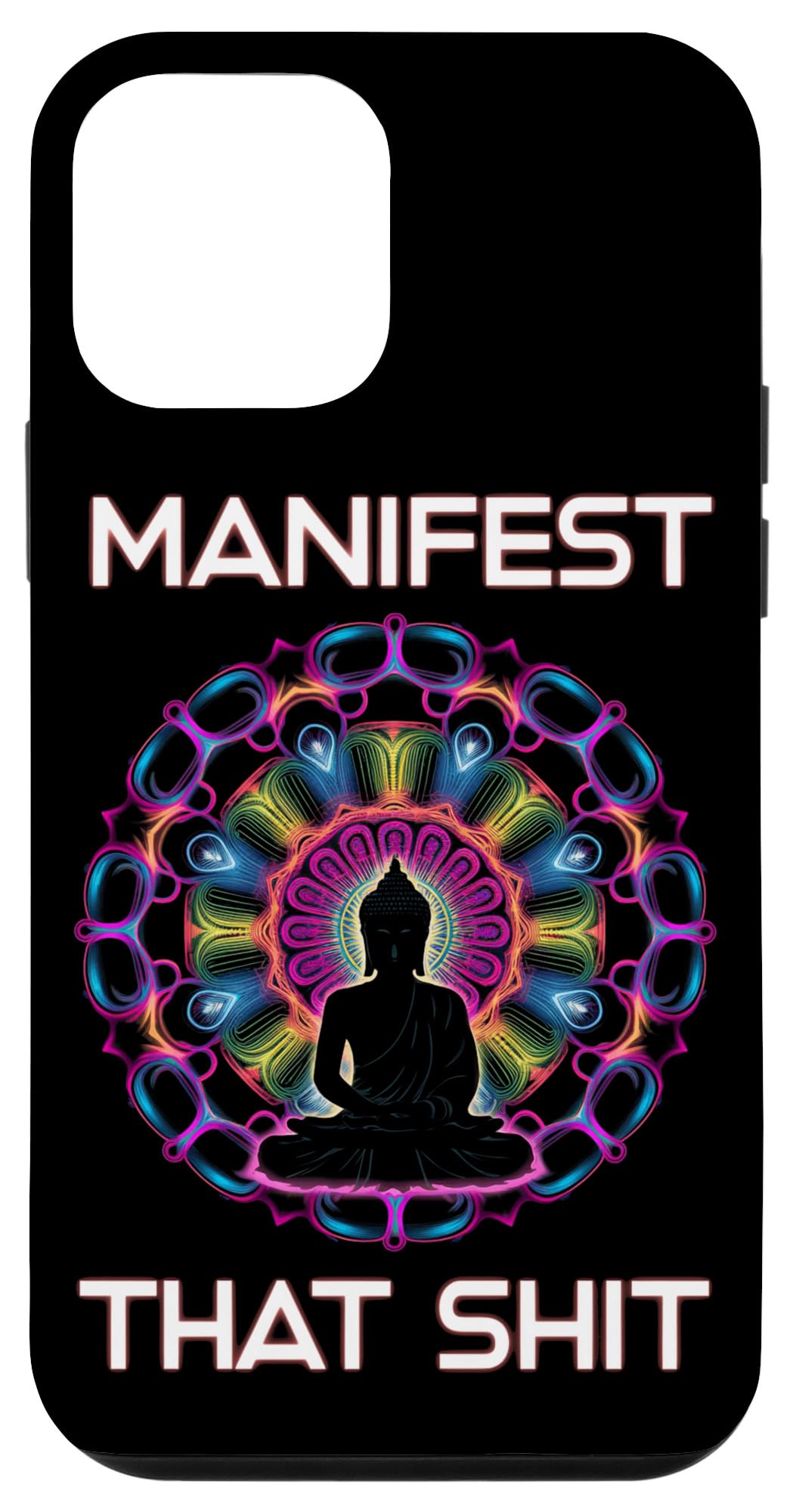 iPhone 12 mini Manifest That Law Of Attraction Spiritual Funny Yoga Zen Case