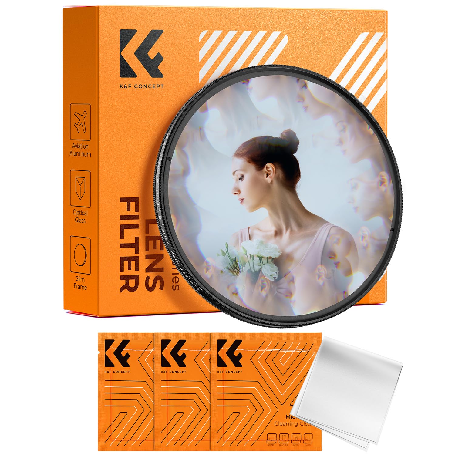 K&F CONCEPT 67mm Kaleidoscope Prism Lens Filter Optical Glass Prism Special Effect Camera Lens Filter (Nano-B Series)