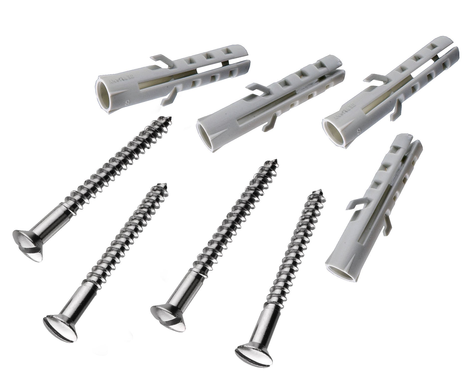 mounting Set Chrome 4 pcs