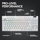 Logitech G PRO X TKL Lightspeed Wireless Keyboard GX Brown UK QWERTY view 5