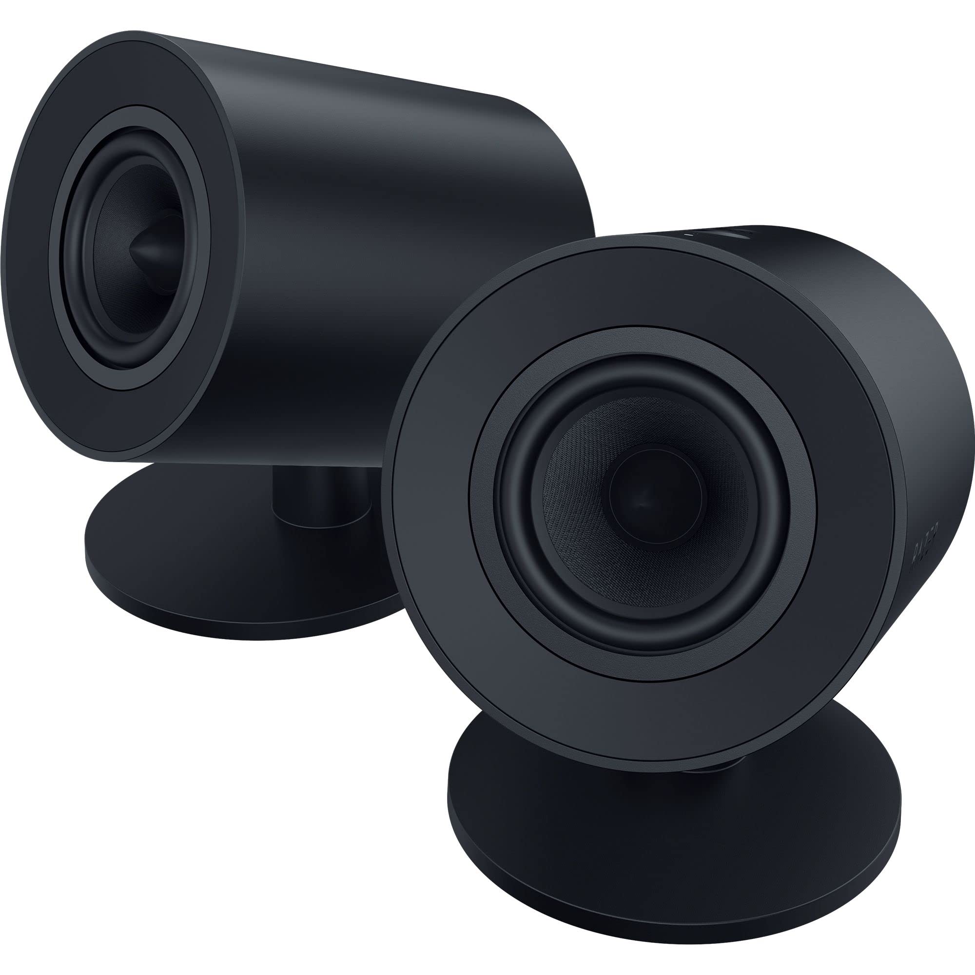 Photo 1 of Razer Nommo V2 X - Full-Range 2.0 PC Gaming Speakers: THX Spatial Audio - Rear-Facing Bass Ports - Two 3” Full-Range Drivers - Max Sound Pressure Level 96dB - Wireless Control Pod
