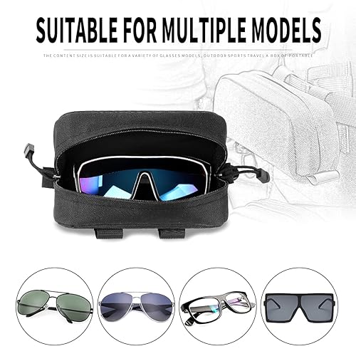 IronSeals Tactical Sunglasses Case, Tactical Zipper Portable