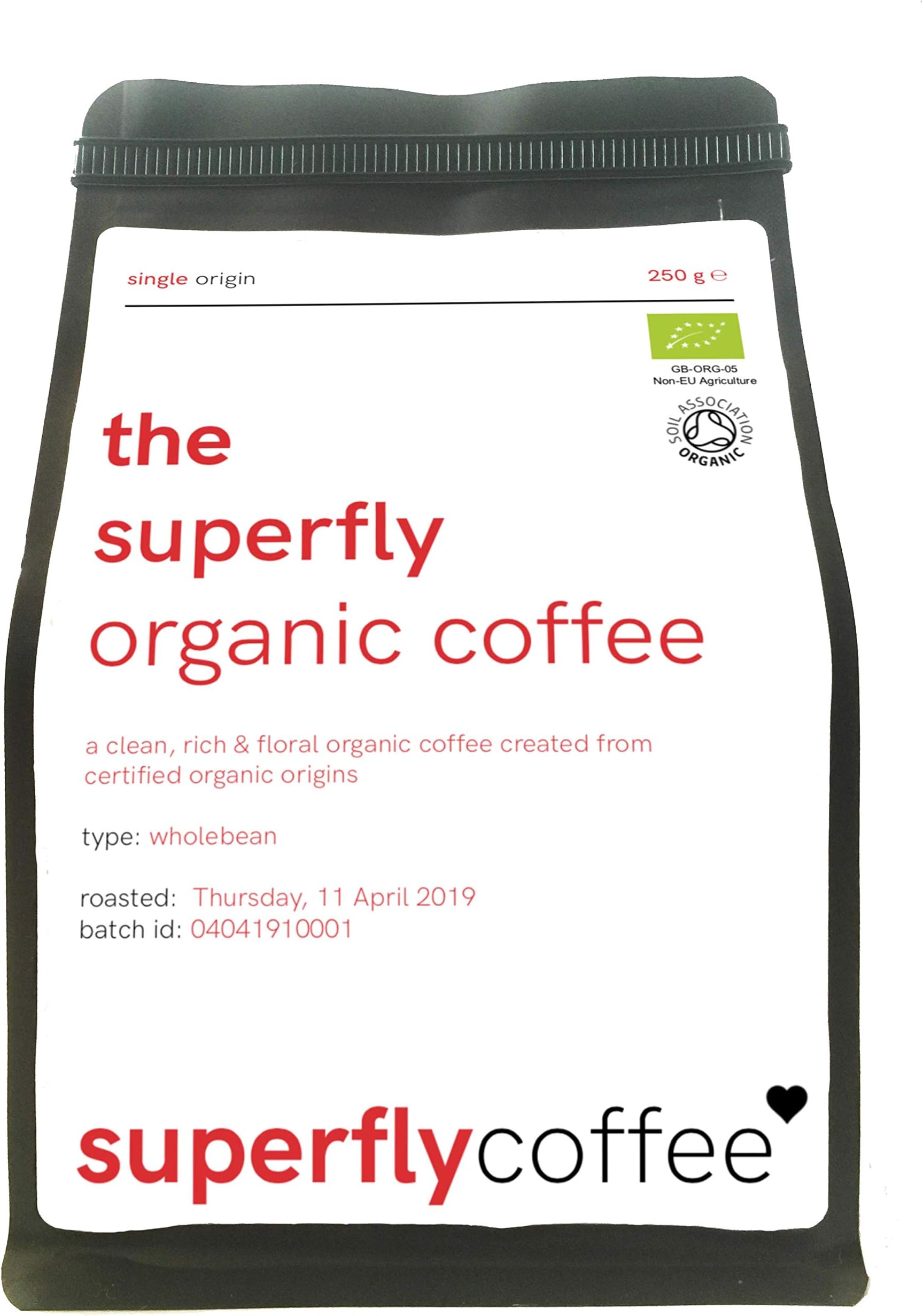 The SUPERFLY Organic Bulletproof Coffee | 250g Ground | Single Origin Arabica | Organic Guatemalan Coffee
