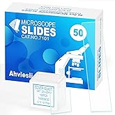 Microscope Slides and Covers Kit &ndash; 50 Blank Pre-Cleaned Glass Slides for Microscope, 100 Cover Slips, for Teachers, Students, Families, and Science Enthusiasts