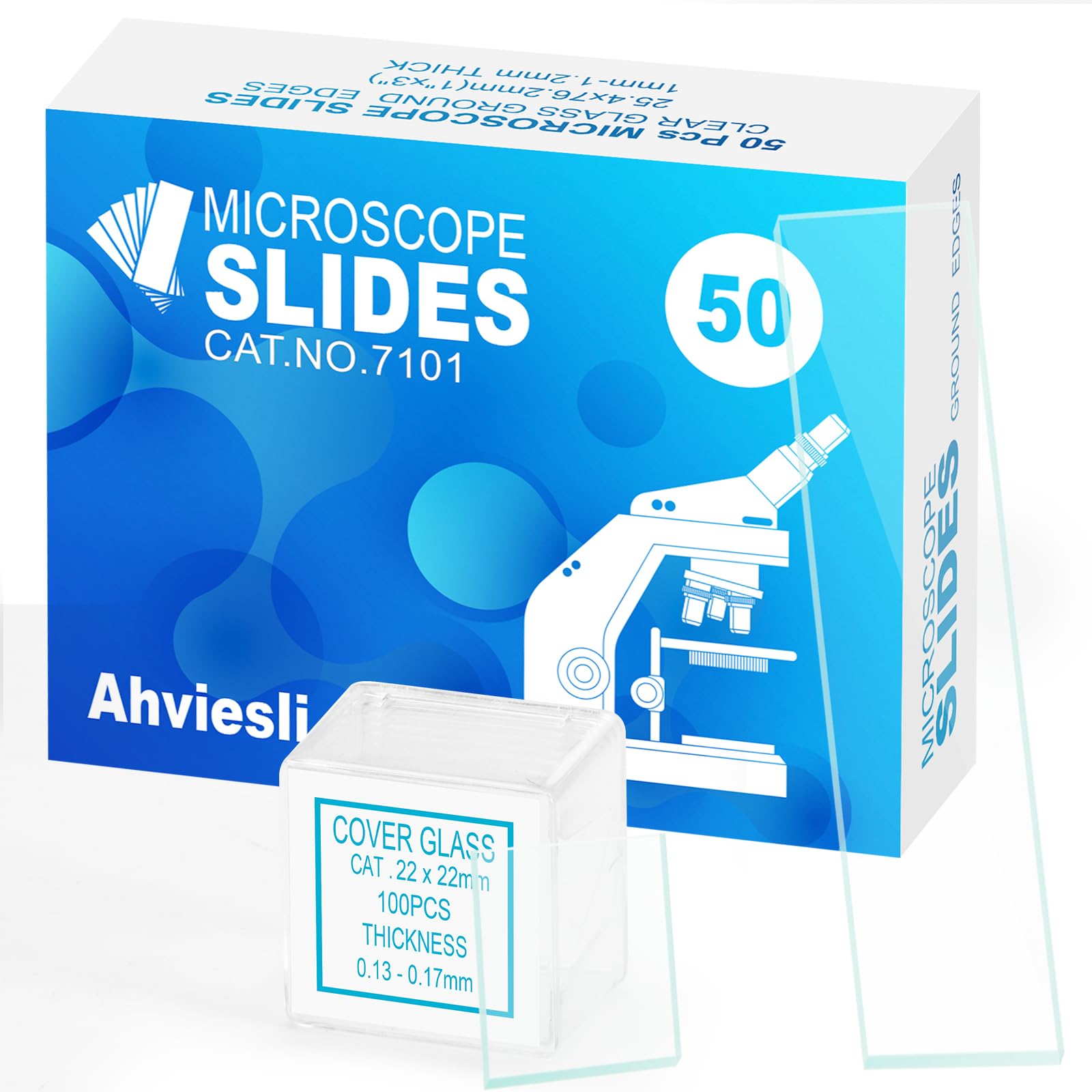 Microscope Slides and Covers Kit – 50 Blank