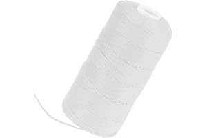 SIDAZON White Mason Line String 600 Feet #18 Braided Nylon Twine String for Masonry Jobs,General Construction Layout,Gardening and DIY Projects,Masonry Tools Construction String for A String line Level