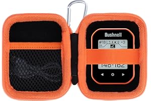 Lebakort Storage Case Compatible with Bushnell Golf Phantom 3 2 Slope/Izzo Swami KISS 2.0 Handheld Golf GPS Ragnefinder (Orange Case)