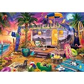 Schmidt Spiele 58573 Jeff Haynie with The Caravan by The Sea, 1000 Pieces, Multi-Coloured