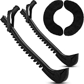 Sumind Hockey Skate Guards Ice Skate Blade Covers | Soakers Blade Protector for Hockey Figure Skating, Ice Skating Guards Accessories for Women Men, Gift Set