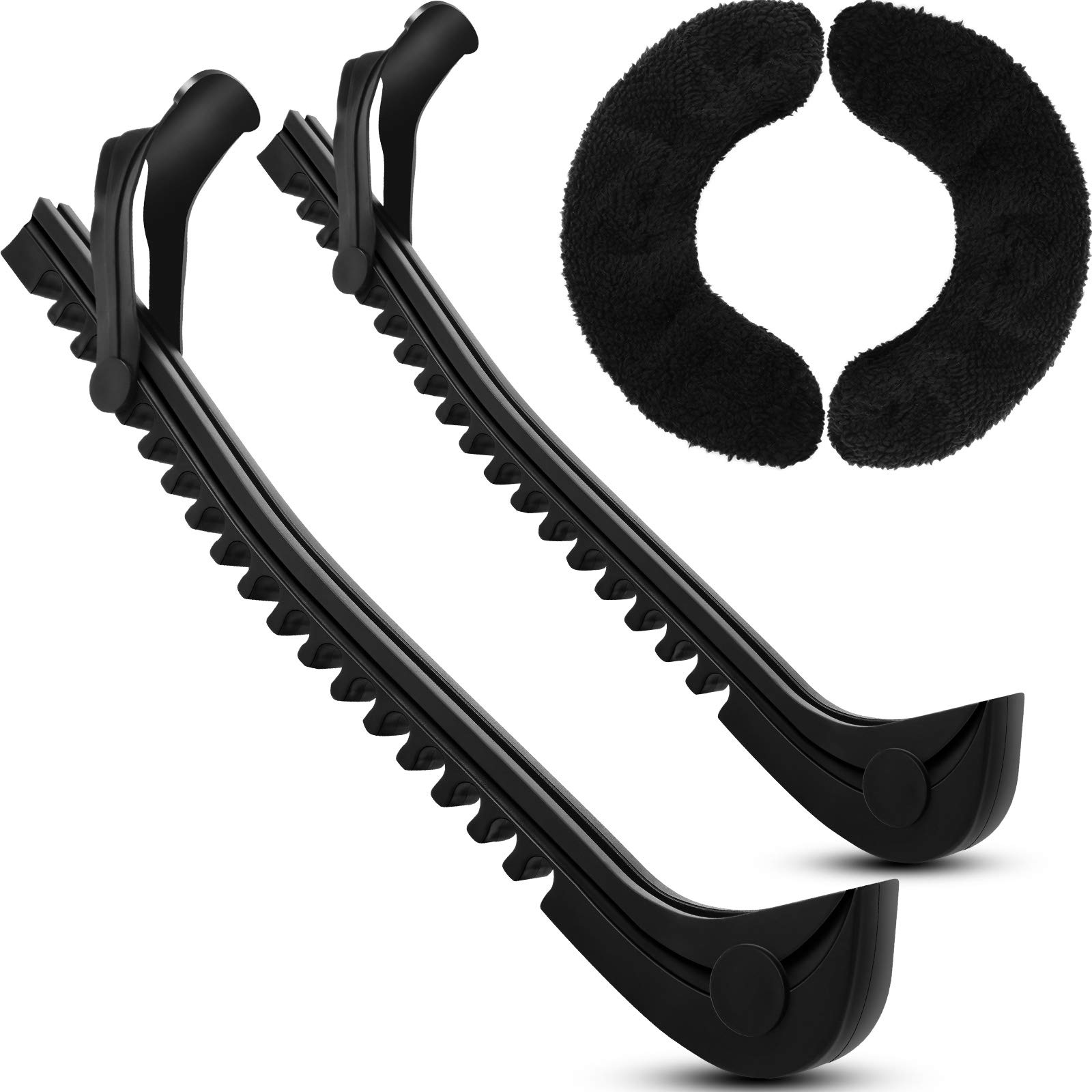 Photo 1 of Sumind Hockey Skate Guards Ice Skate Blade Covers Soakers Blade Protector Ice Skating Accessories for Women Figure Skating(Black,L)