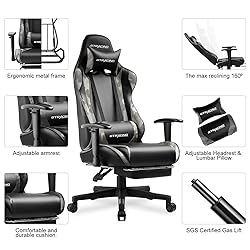 GTRACING Gaming Chair with Footrest, Ergonomic