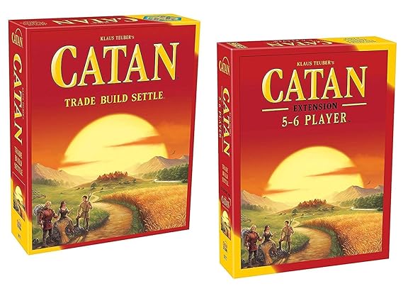 Jaynil Enterprise Catan Trade Build Settle Big Size with Catan Extension 5-6 Players 5th Edition Family Entertainment Board Game (Multicolor)