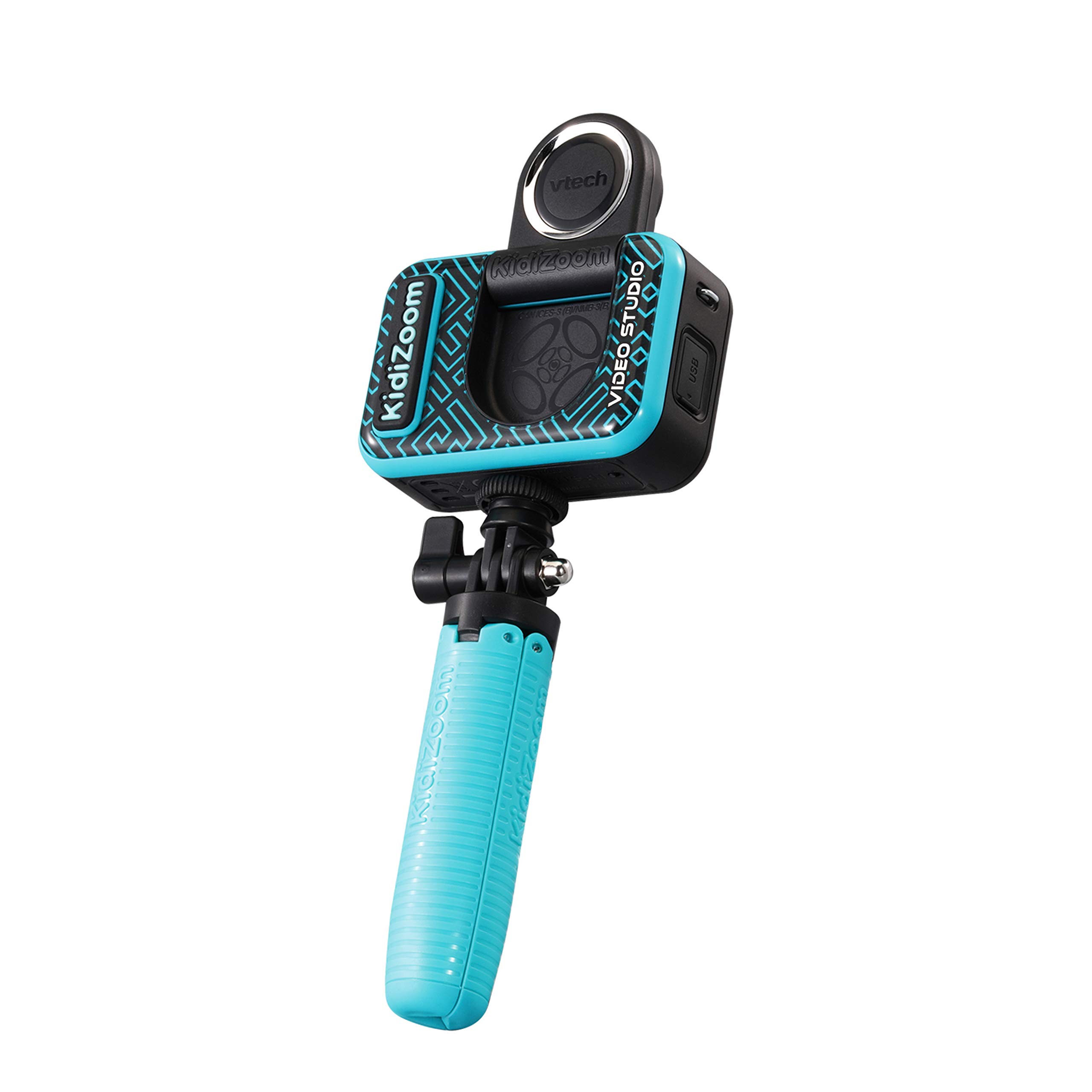 Vtech Kidizoom Video Studio HD blau – Kinderkamera mit Greenscreen, Stativ, Effekten, Selfielinse und vielem mehr – Für Kinder von 5-12 Jahren, único 9