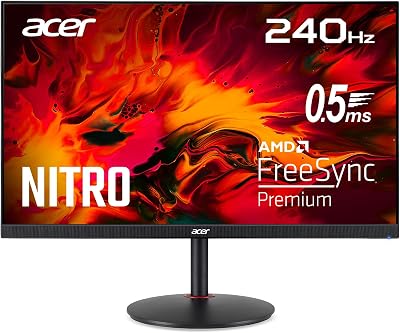 Nitro XV272UW2bmiiprfx- Monitor 27" QHD IPS 240Hz ZeroFrame (16:9 400nits 2xHDMI DP MM Saída de áudio HDR400 FreeSync Premium EU MPRII Preto H.Cable x1 DP. Cabo x1 AMZ DI)