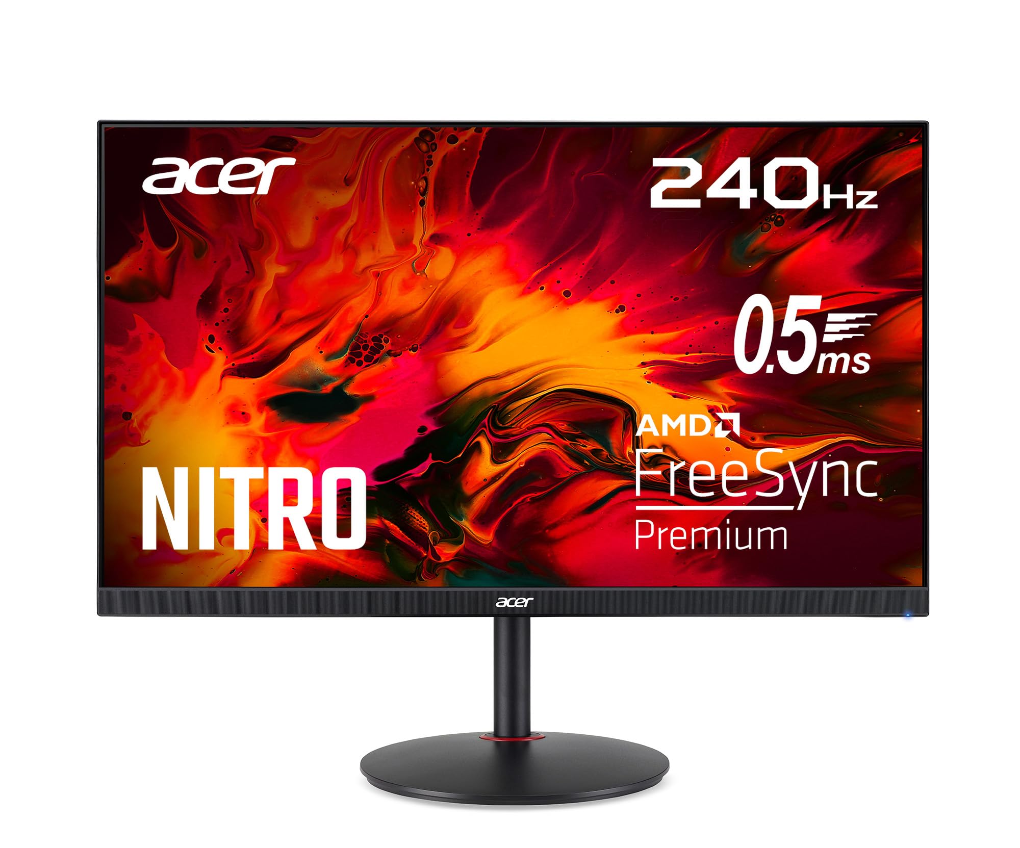 Acer Nitro XV272U W2 Gaming Monitor 27 Zoll (69 cm Bildschirm) WQHD, IPS, 240Hz DP, 144Hz HDMI, 1ms/0.5ms(GTG, Min.), DP 1.4, 2xHDMI 2.0, höhenverstellbar, drehbar, FreeSync Premium