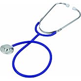 Veridian Healthcare Prism Series Single-Head Nurse Stethoscope, Royal Blue | Single-Head Nurse Stethoscope, Lightweight Anodized Chestpiece, Soft Eartips, 30&rdquo; Length, Latex-Free