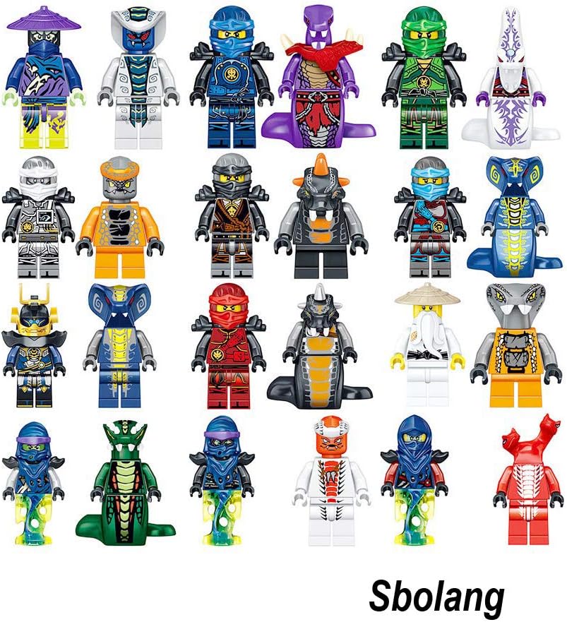 Sbolang Ninjago Mini Figures Building Blocks Toys Set (24pcs)