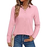 Gleeivy Button Down Shirts for Women Collared Dress Shirts for Work Business Casual Dress Shirts for Women