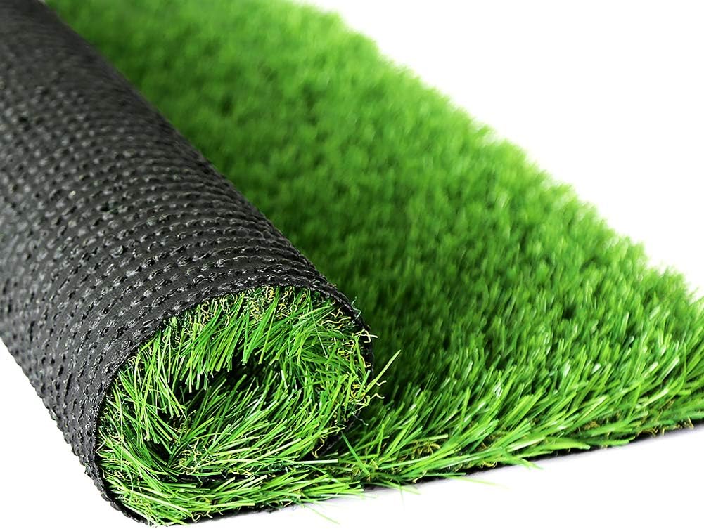 WMG GRASS Premium Artificial Grass, Drainage Mat, 3' x 5' Artificial Turf for Dogs, Cats, Pets, Turf Realistic Indoor/Outdoor for Garden, Patio (15 sq ft) - 4 Pack