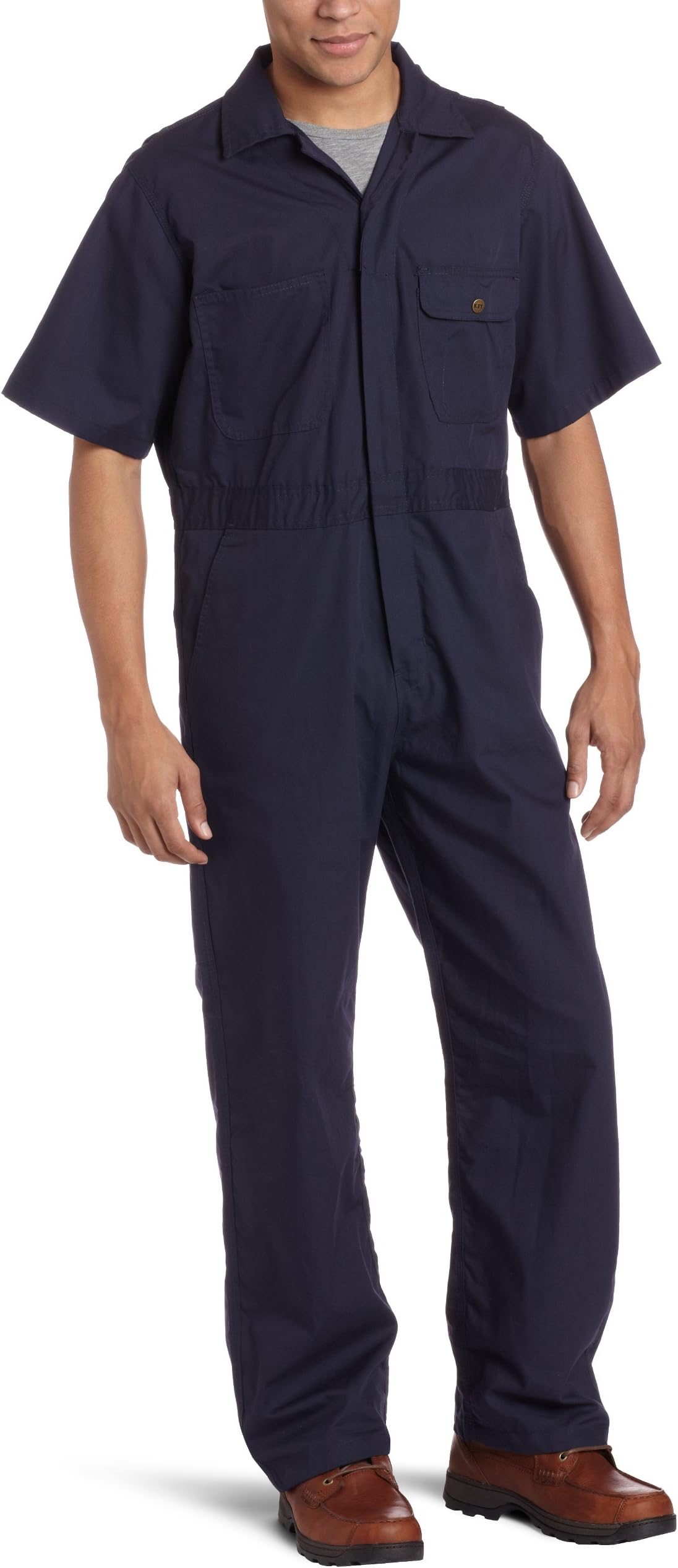 Key Industries Men's Poplin Short Sleeve Unlined Coverall