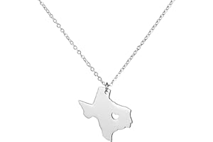 Yiyang State Necklace Pendant Country Map Pendant Charm Jewelry Gift for Women Teens