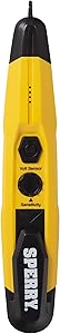 Sperry Instruments VD6509 Adjustable Non-Contact Detector with Flashlight, cETLus Listed, 1, 5 Clams/Master Voltage Tester, yellow