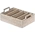 KOUBOO Lo Jolla Rattan Flatware Tray, White Wash