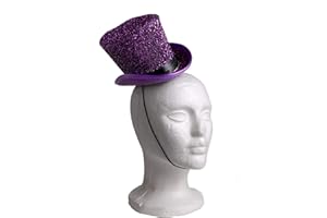 Arsimus Mardi Gras St. Patrick's Day Leprechaun Tinsel Top Hat Accessory