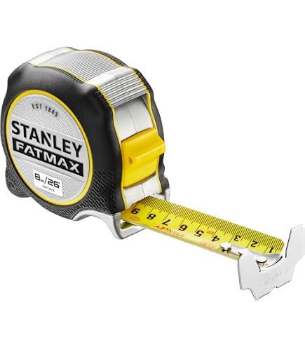 Stanley STA533896 FatMax Tape Rule 10m / 33ft, Silver - Masking