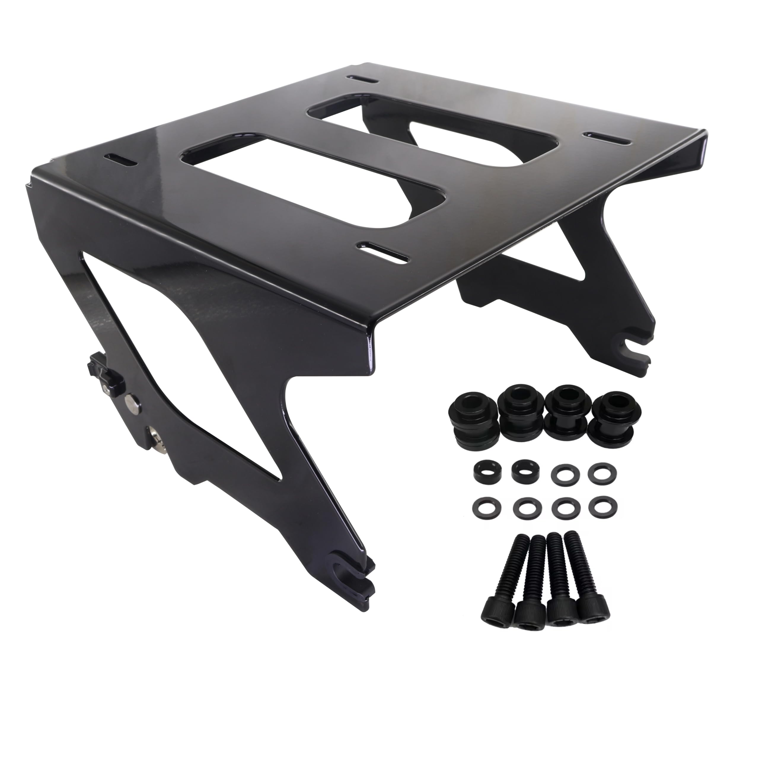 Photo 1 of Motorcycle Black Solo Tour Pack Mount Luggage Mounting Rack Fit for Harley Softail Heritage Classic Deluxe Street Bob 2018-Later