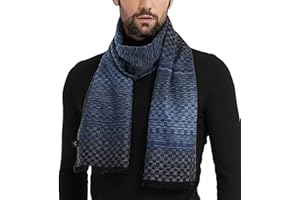 CUDDLE DREAMS Men's Silk Scarves for Winter, 100% Mulberry Silk Brushed, Luxuriously Soft & Warm, Decent Box Packed