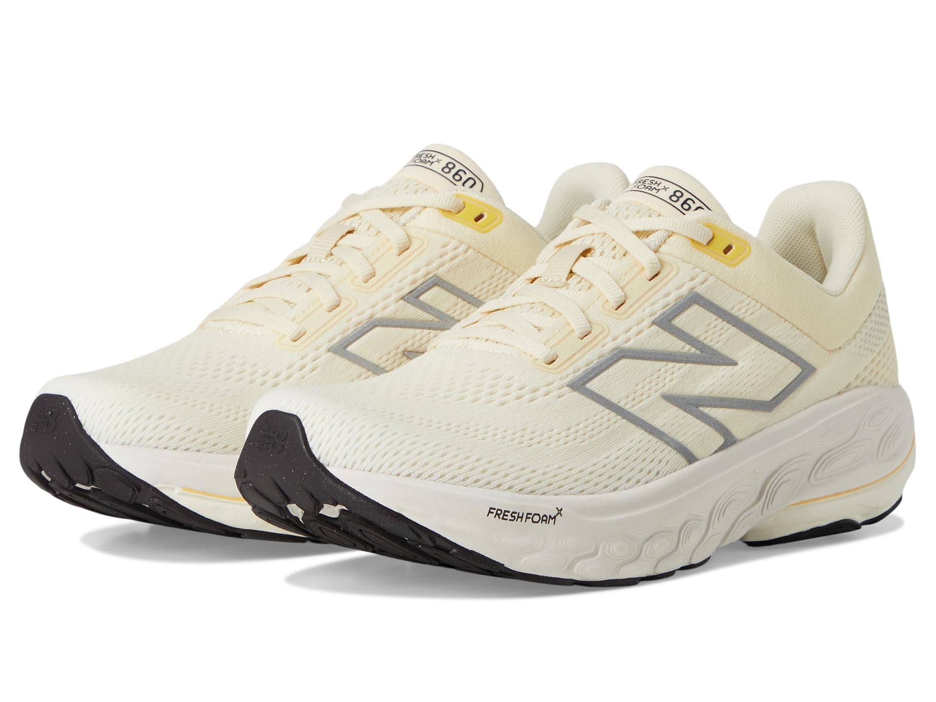 New Balance Women's Fresh Foam X 860 V14 Running Shoe, Calcium/Sea Salt/Clementine, 10 M Image