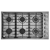 Empava 36 Inch Gas Cooktop,6 World-Class SABAF Burners Made in Italy,Stainless Steel Stove Top Bulit-in,Certified by CSA,for Homes, kitchens