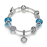 Ronglai Jewelry Puppy Dog Charm Bracelet Love Heart