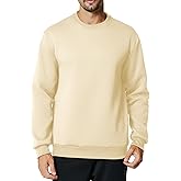 Men's Crewneck Sweatshirt Casual Long Sleeve Sweat Shirts Athletic Fleece Basic Pullover Shirts