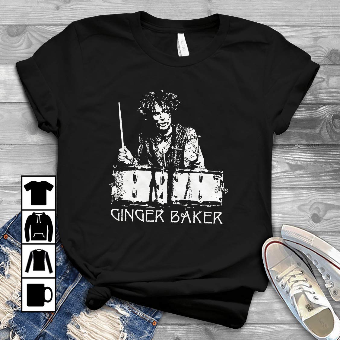 Ginger Baker T Shirt Pilihax