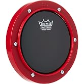 Remo RT-0006-58 6" Red Tunable Practice Pad with Ambassador Ebony Drumhead