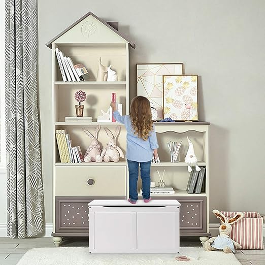 Kinder Aufbewahrungstruhe Sitzbank Sitztruhe COSTWAY Spielzeugtruhe