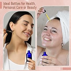 AOZITA 4 Pack, 2 oz Dropper Bottles with 1 Funnel